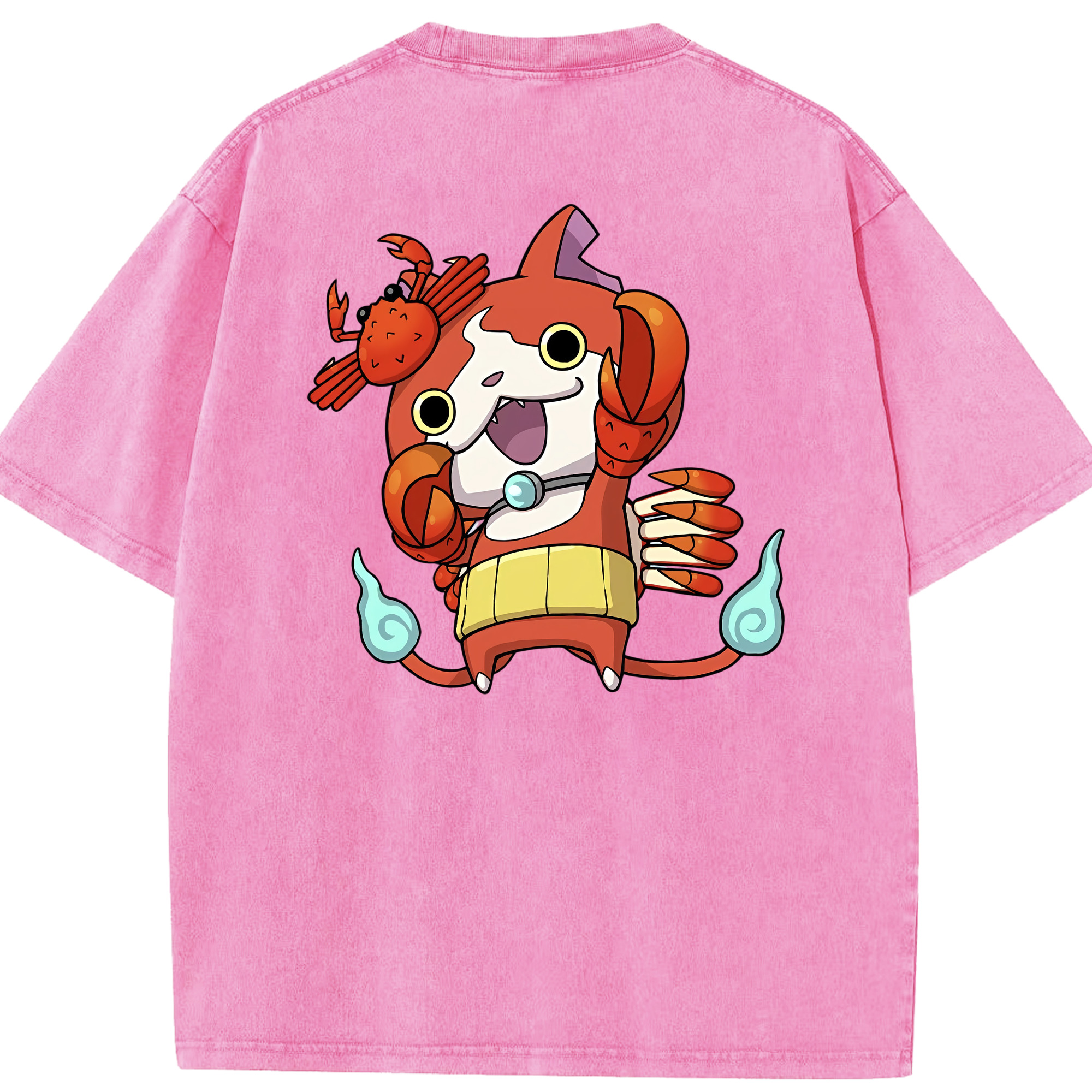 （画像用） 妖怪ウォッチ Yo-kai Watch 綿100% ヴィンテージ風 半袖Tシャツ（背面プリント）